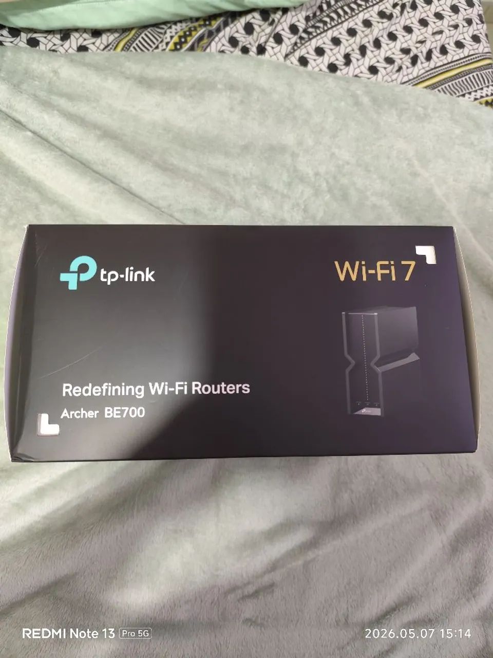 Roteador TP-LINK Wi Fi 7 BE15000 BE700 Novo Sem Uso Tri Banda 6Ghz com Recibo de Compra