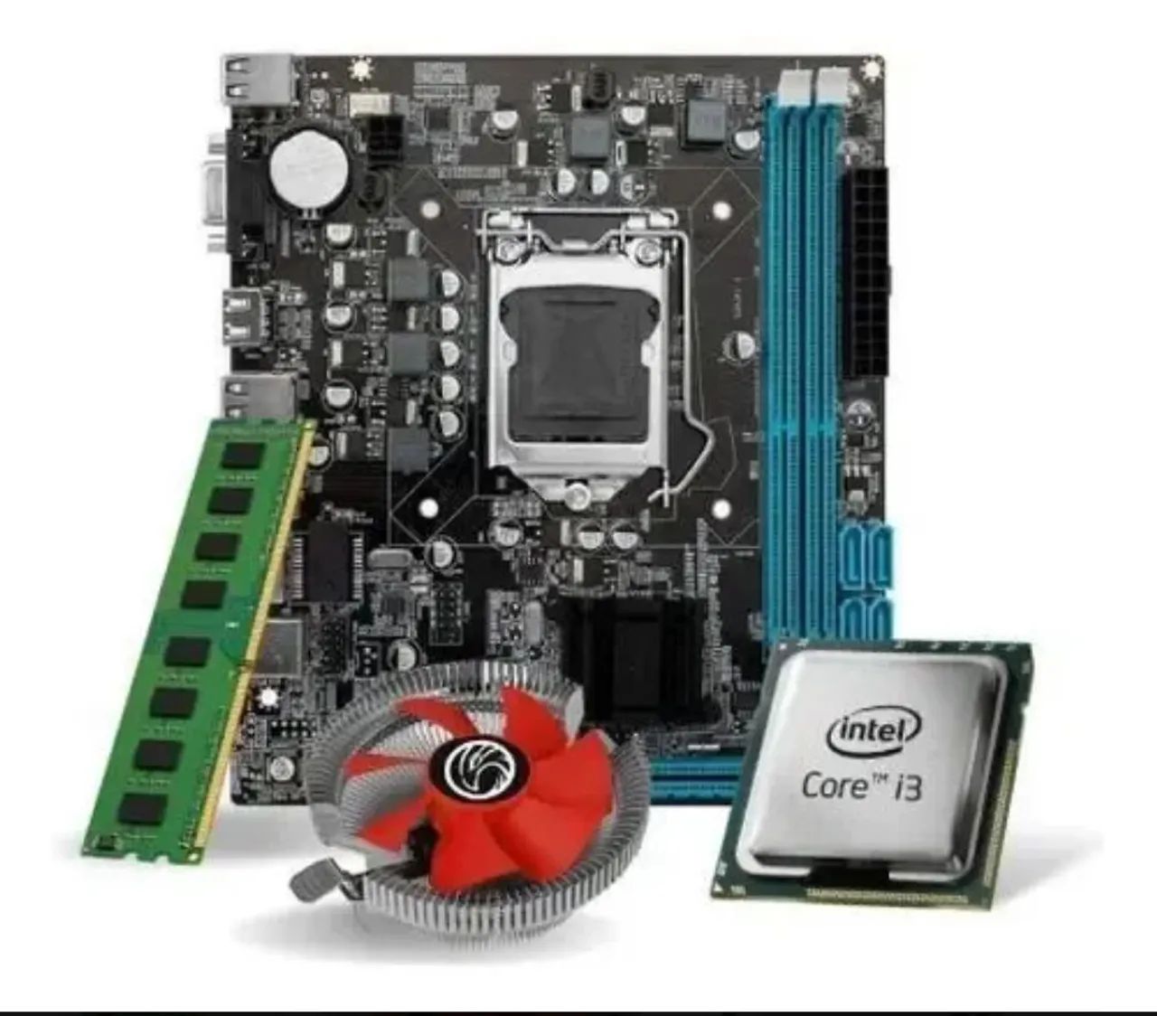 Kit Gamer de Entrada - Placa c/ Processador e Memória 