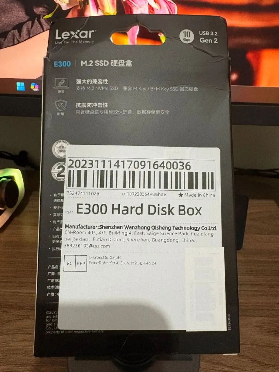 Case/Leitor SSD NvMe M.2 - Lexar  - Foto 4