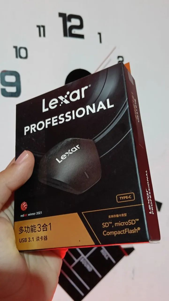 LEITOR DE CARTÃO 3 EM 1 LEXAR PROFISSIONAL 