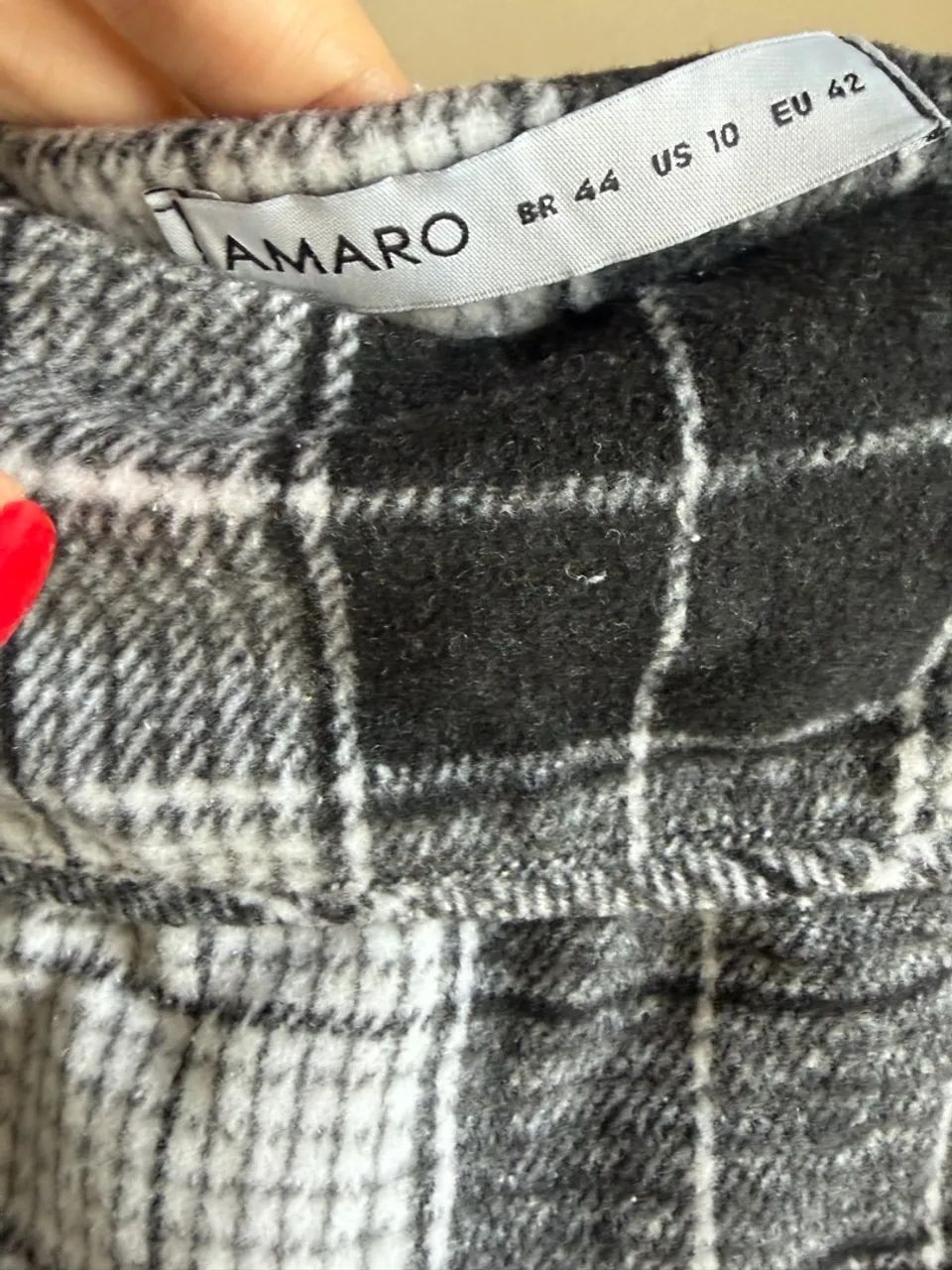 Saia Xadrez - Preto e Branco  - Foto 4