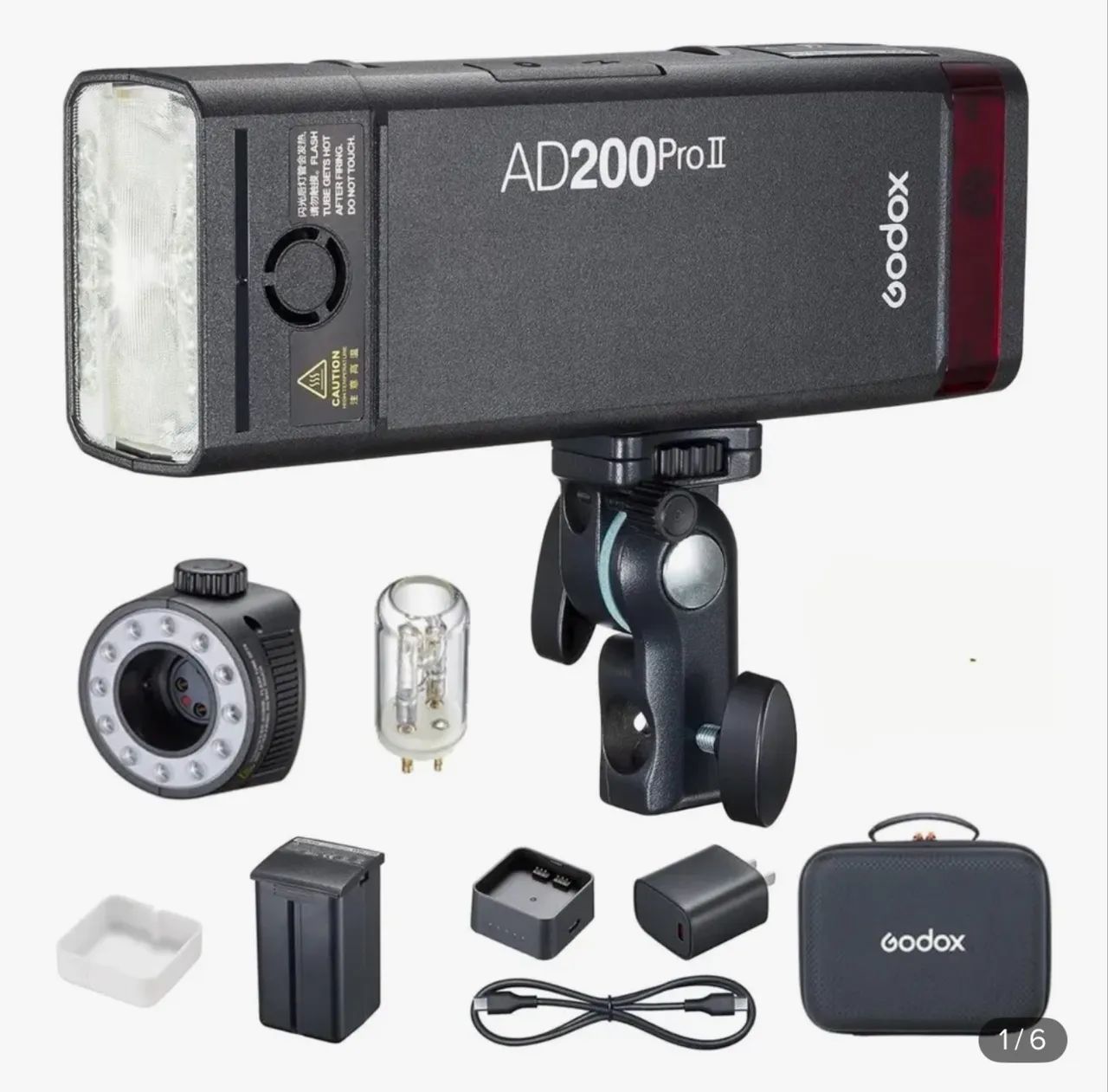 Godox AD200 Pro II novo na caixa