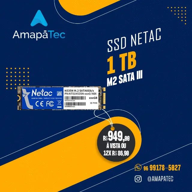 SSD M2 SATA 1TB NETAC