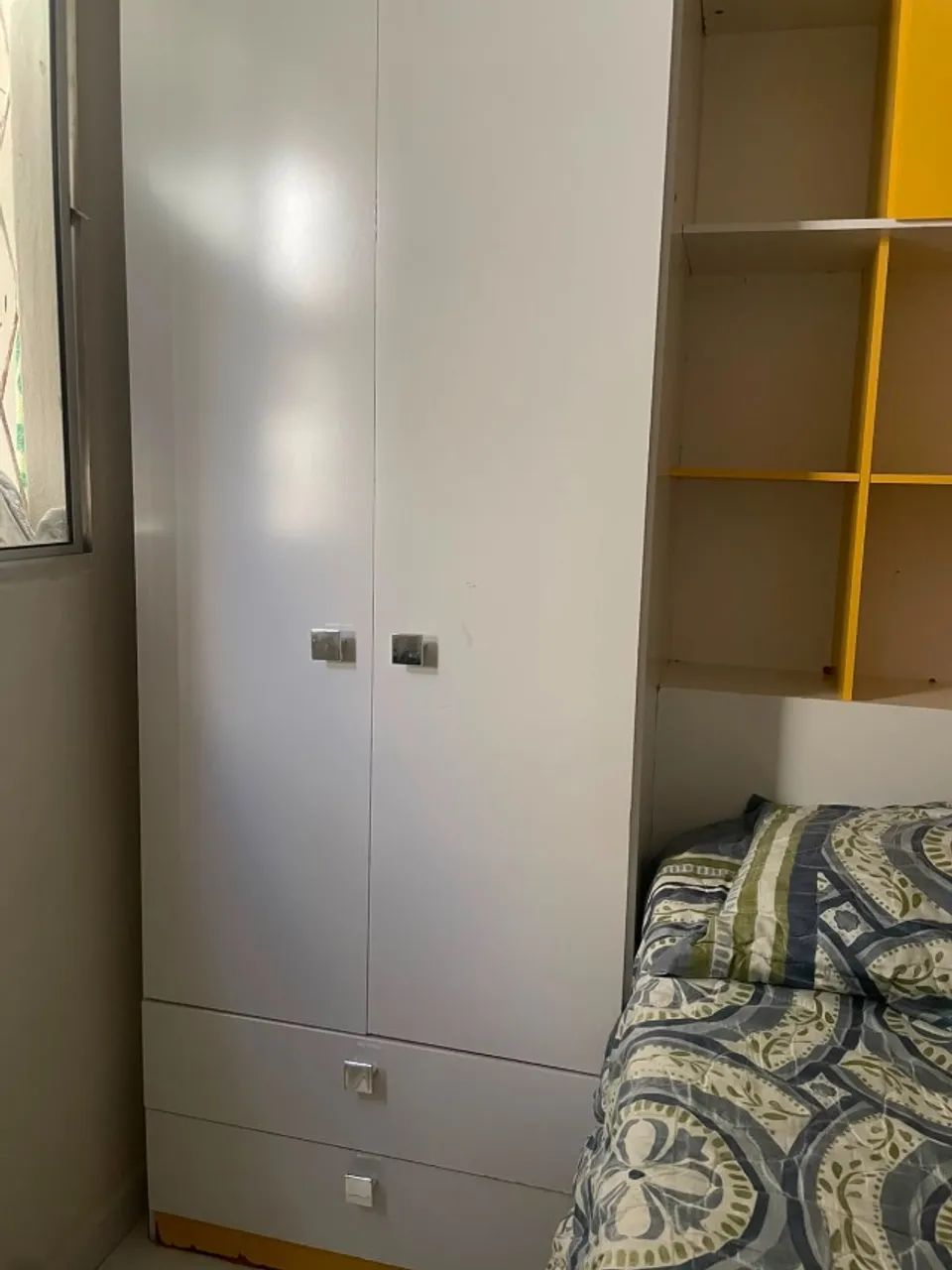 Guarda-roupa de solteiro moderno projetado com cama - Foto 2