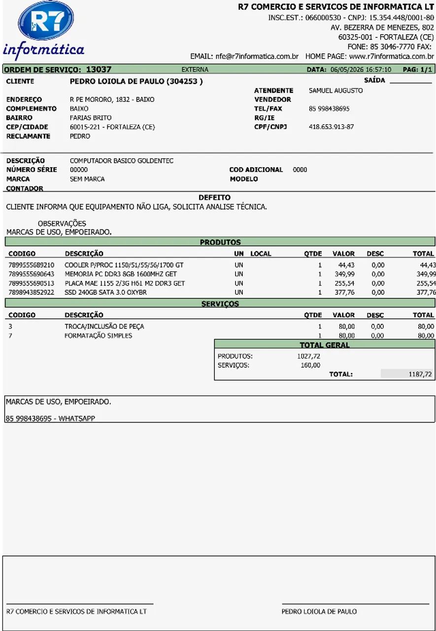 CPU - TODA montada recentemente c/ peças originais + 2 Modulo isolador - Foto 5