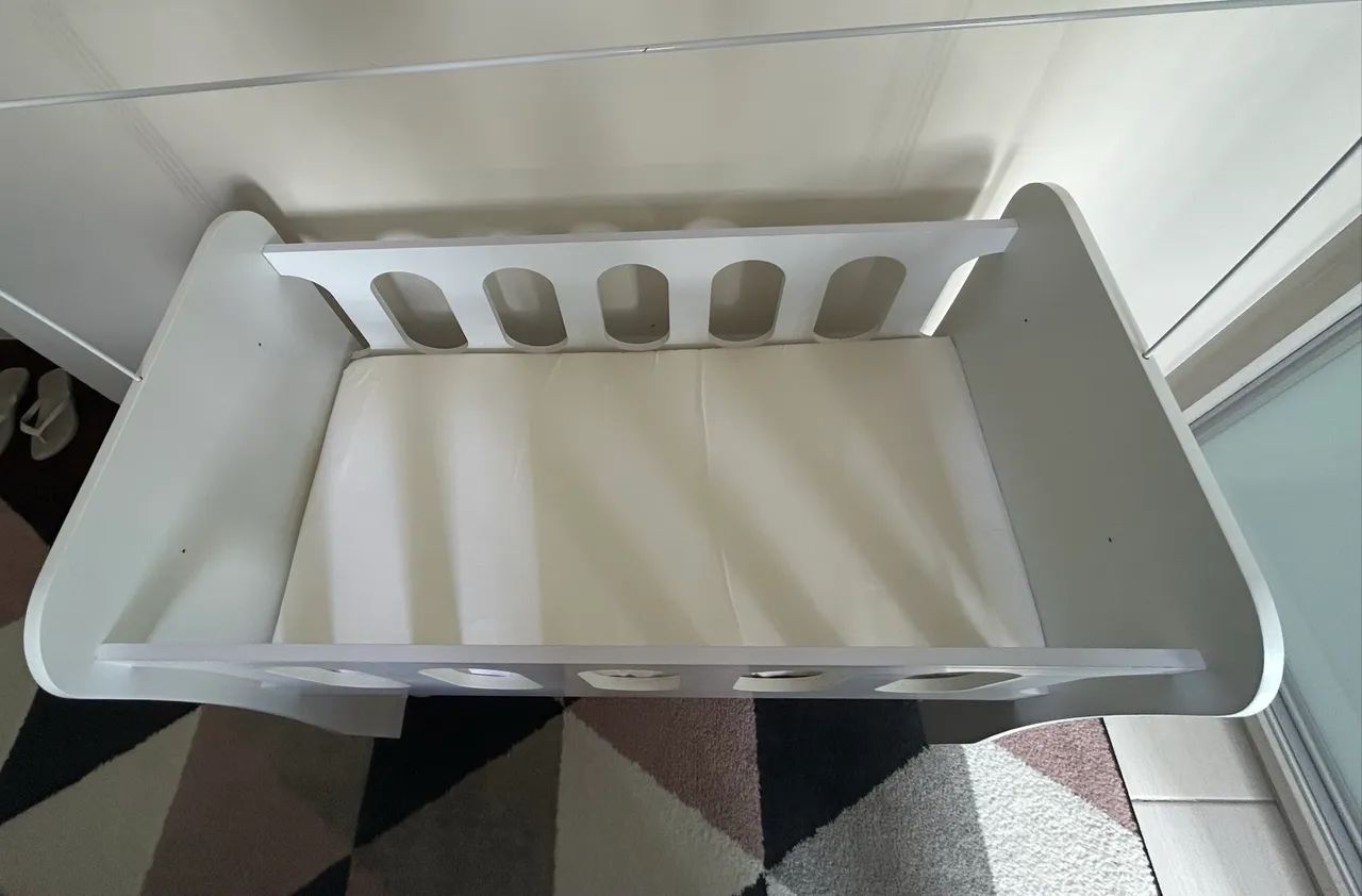 Mini berço com colchão - Foto 4