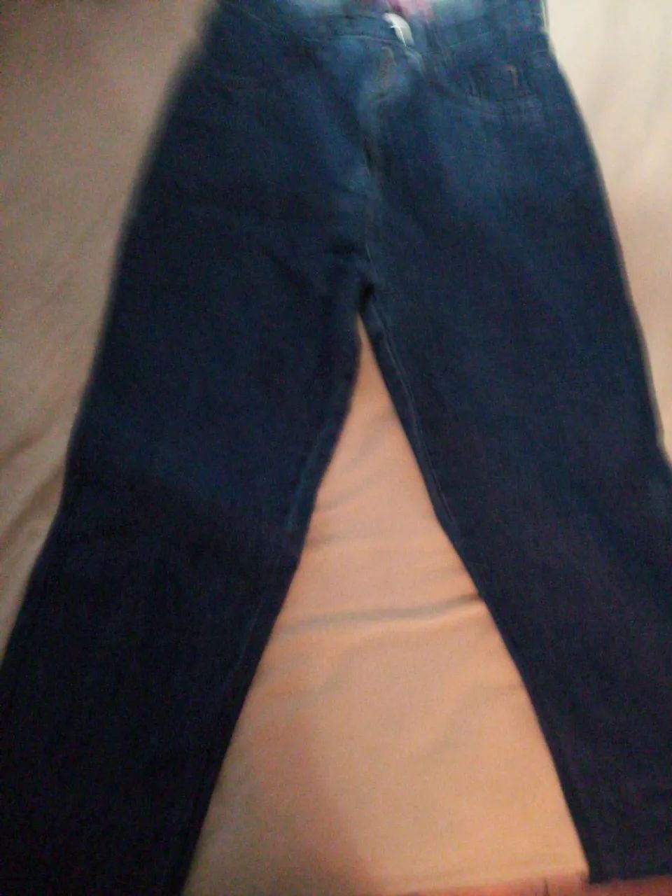 Calça jeans azul feminina  - Foto 3