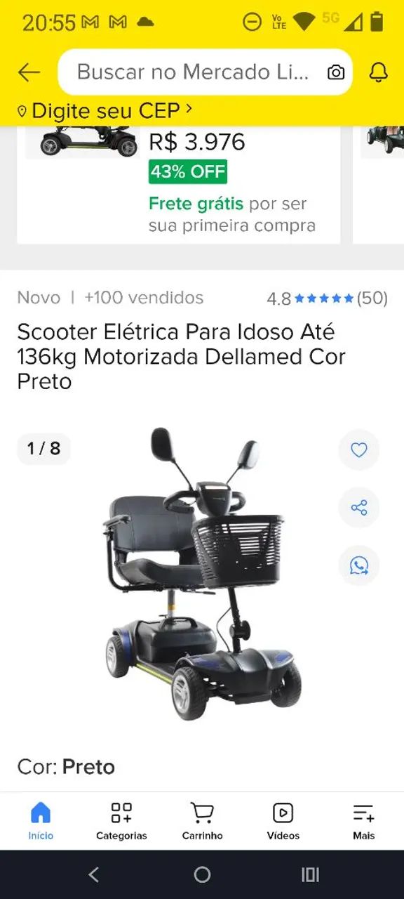Cadeira motorizada scooter - Foto 3