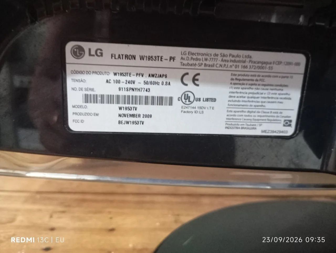 Monitor lg 