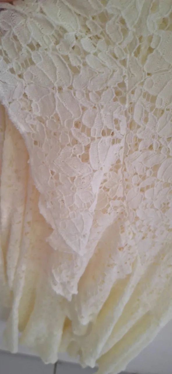 Saia de renda transpassada envelope  - Foto 4