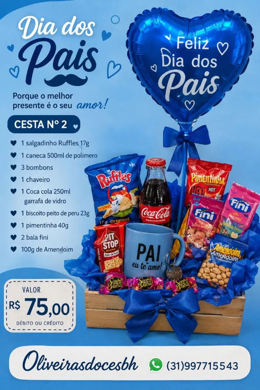 Cesta dia dos Pais - Foto 3