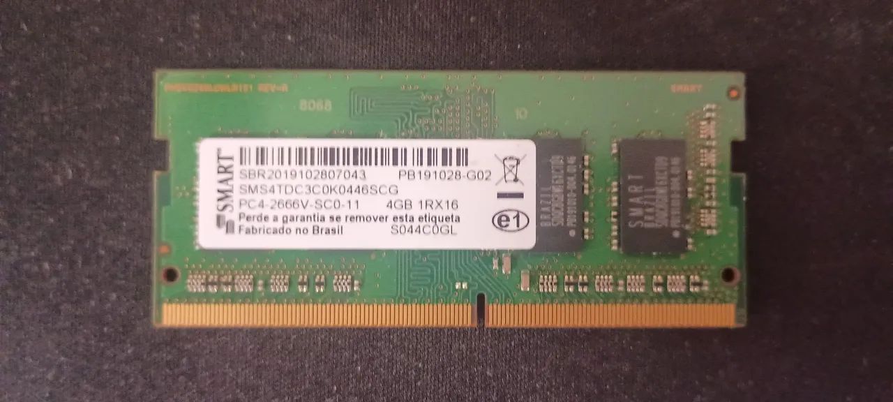 DDR 4 P NOTEBOOK SEMI NOVA