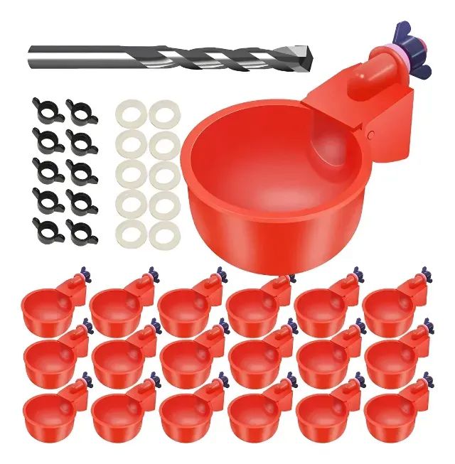 Kit com 16 Copos Bebedouros Automáticos para Aves