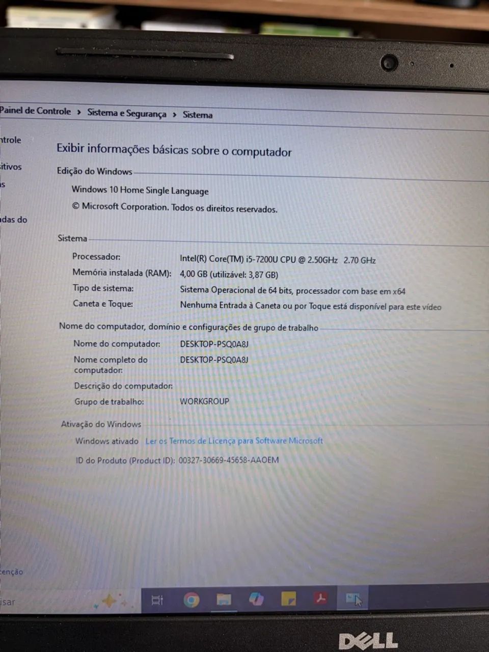 Noteebook dell I5 4GB RAM e SSD de 465 GB utilizaveis - Foto 4