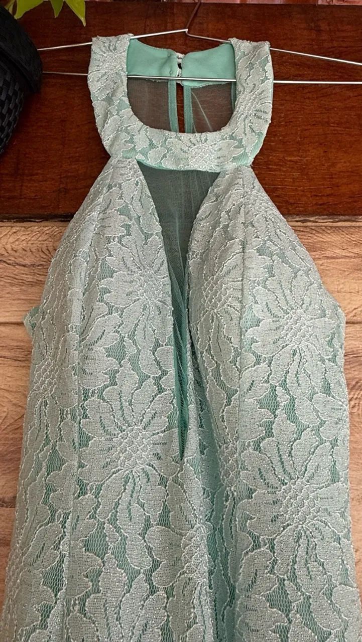 Vestido longo - Verde Água - Foto 2