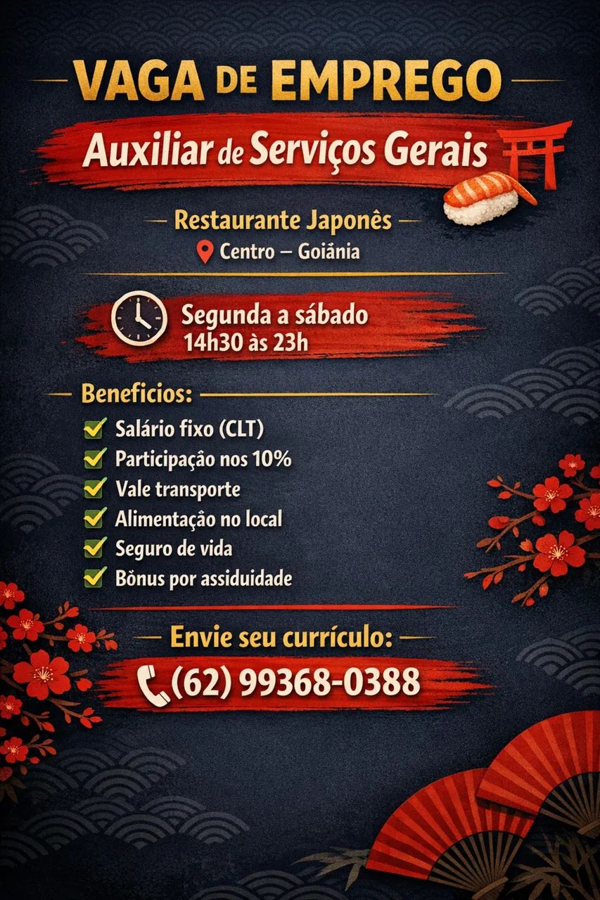 Auxiliar de serviços Gerais