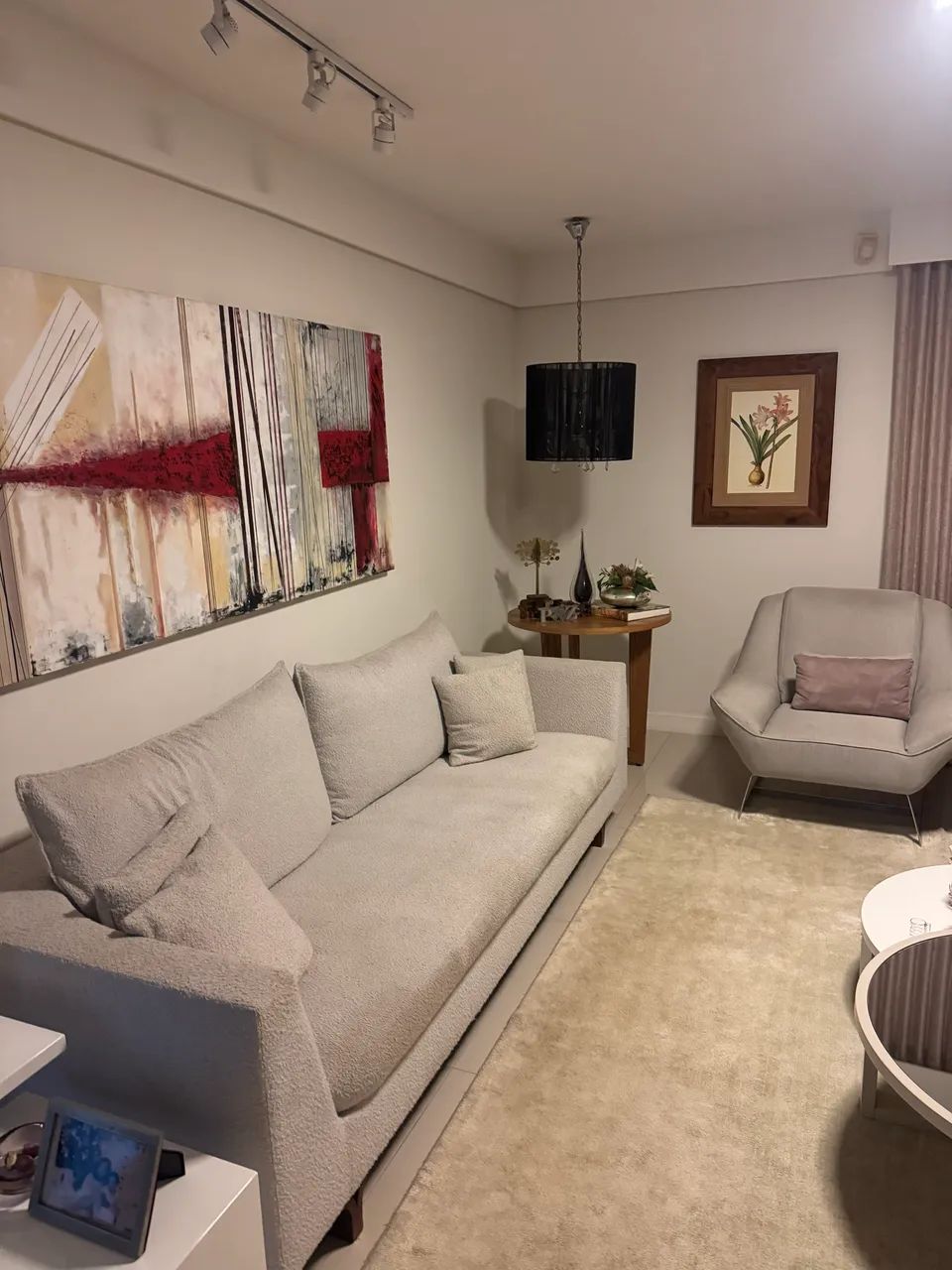 Lindo sofá em linho boucle 2,60  - Foto 2