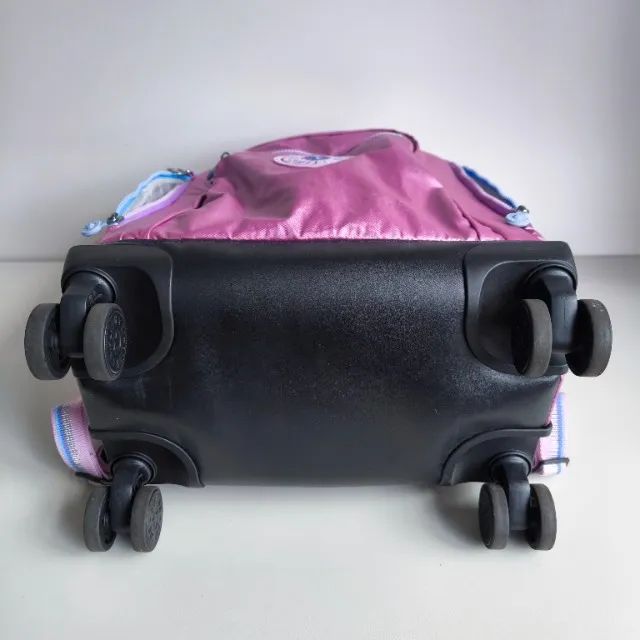 Kit Mochila de Rodinha e Alça de Ombro com Merendeira e Estojo Escolar da Kipling - Foto 3