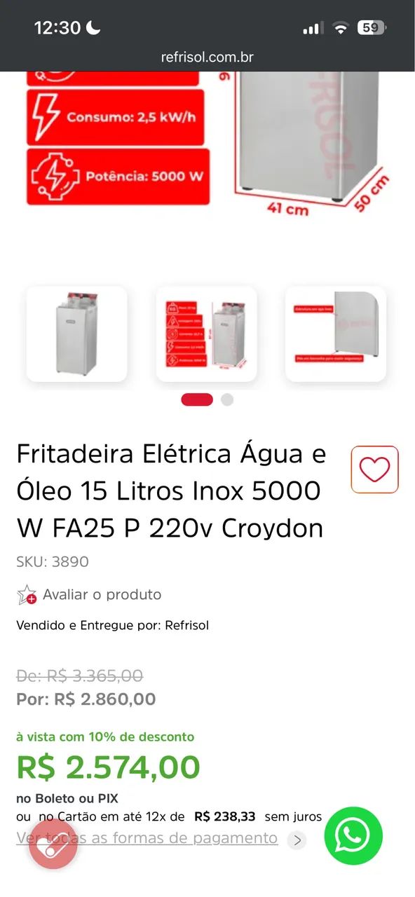 Fritadeira Croydon - Foto 2
