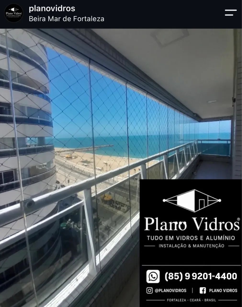 Cortinas de vidro Com e Sem Rolamento  - Foto 2