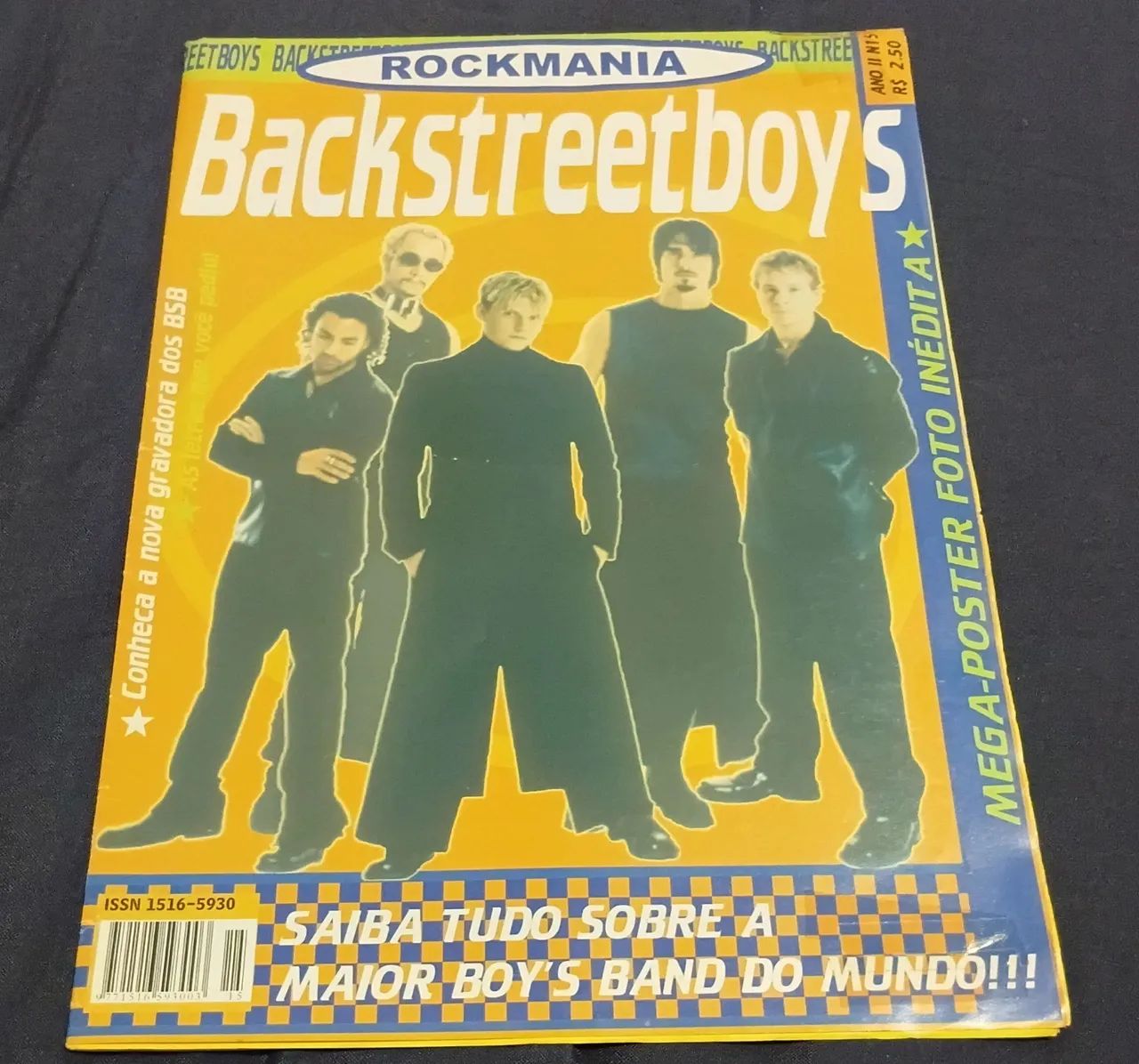 Revista Poster Rockmania Backstreet Boys 