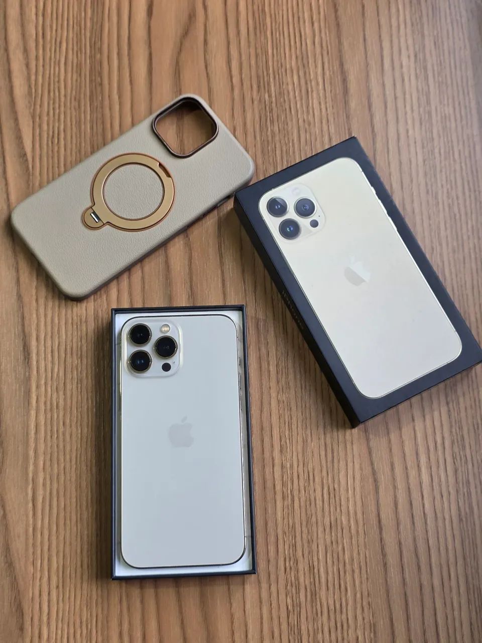 IPhone 13 Pro Max 256GB Gold bem conservado  - Foto 3