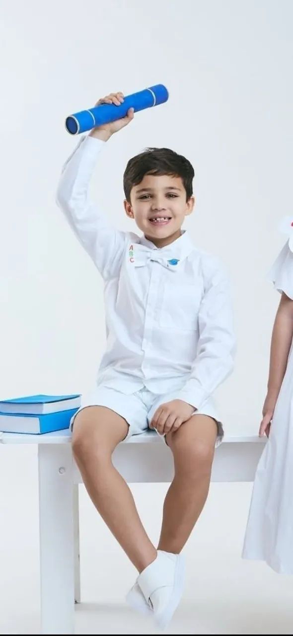 Camisa ABC com gravata bordada - Foto 2