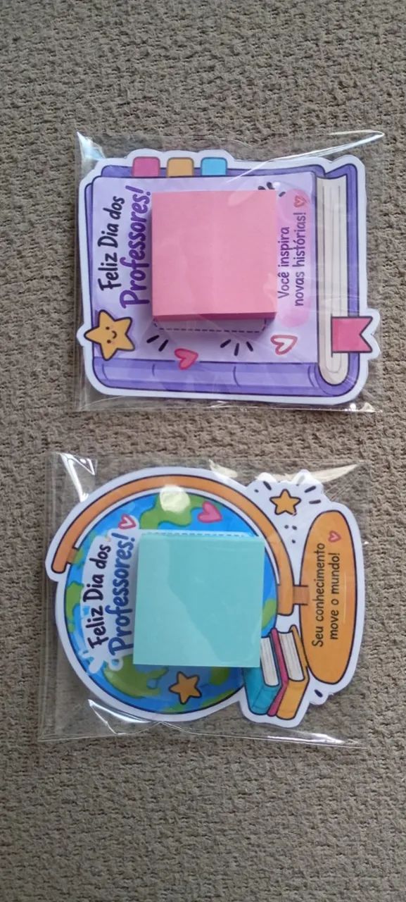 Lembrancinha Dia dos Professores - Card + Post-it 4×4 cm ? - Foto 3
