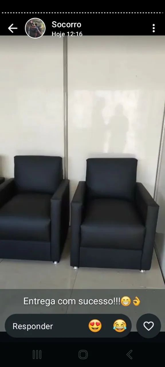 Poltronas em top couro RS 360,00 unidade sob encomenda, contato 98- *  - Foto 3