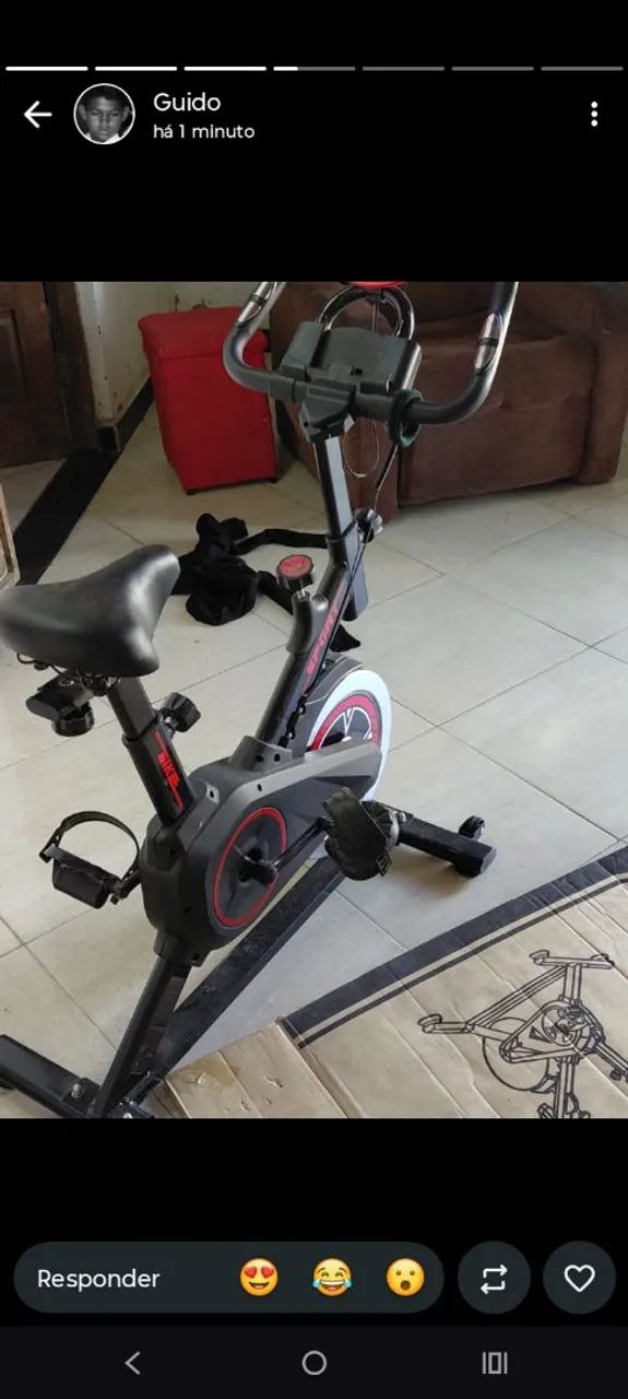 Bicicleta ergométrica nova nunca usada  - Foto 4