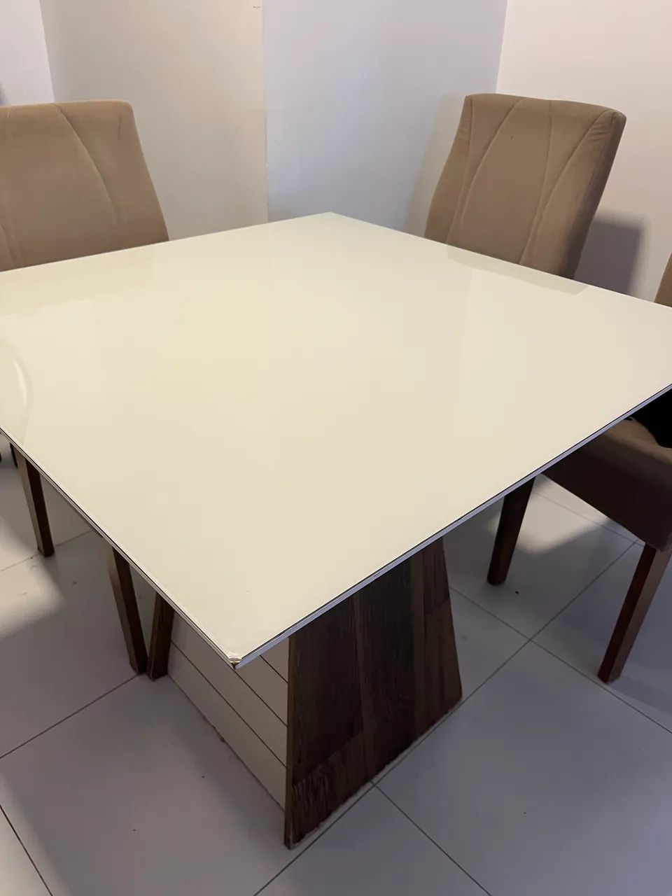 Mesa de jantar tampo de vidro  - Foto 2