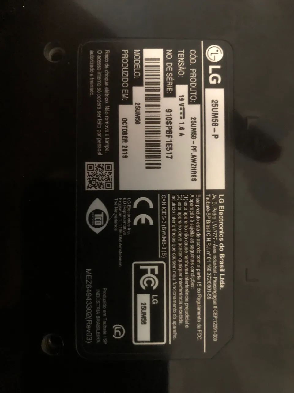 Monitor LG ultrawide 25 (Defeito) - Foto 2