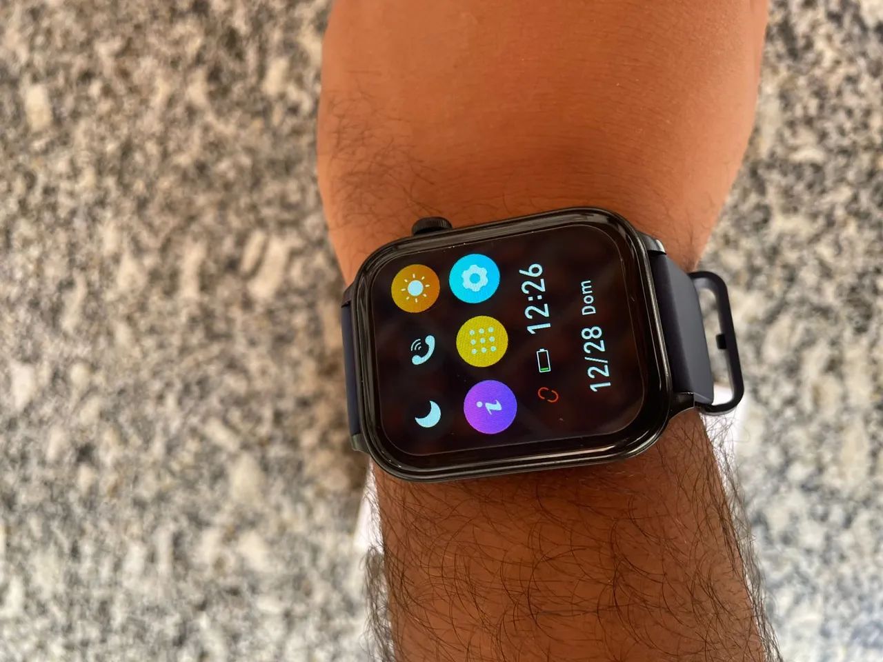 SmartWatch Preto e Azul - Foto 4