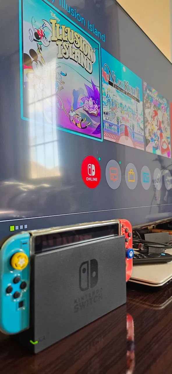 Nintendo Switch v2 com Cartao  - Foto 2