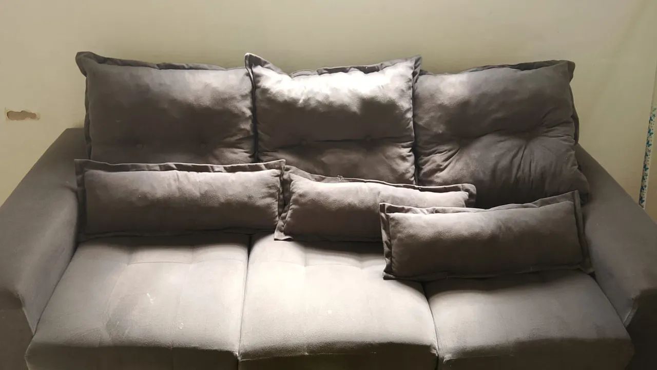  sofá de 3 lugares 1 mês de uso - Foto 2