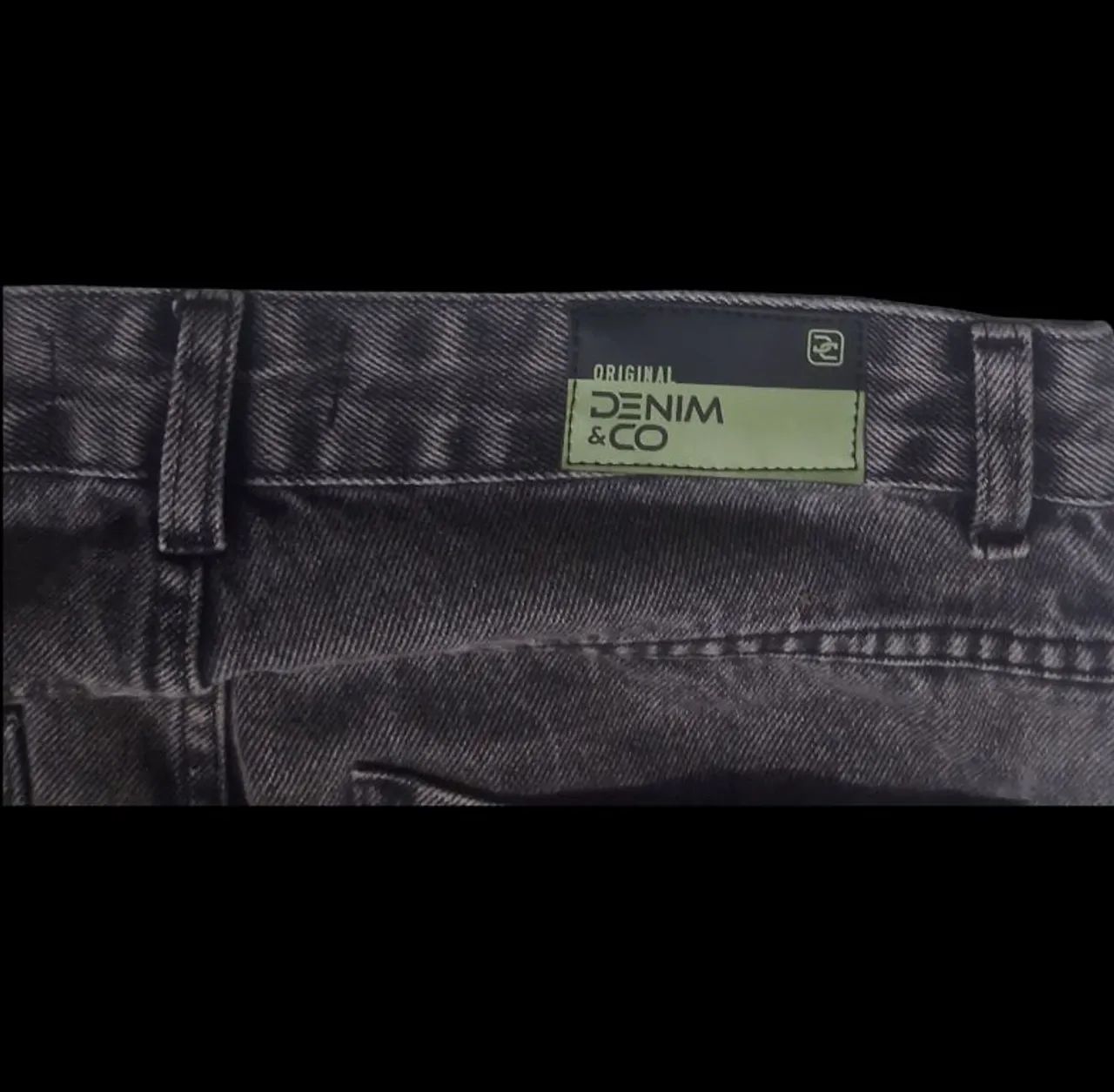 Calça Cargo Jeans Wide Leg Preta Estonada - Foto 3