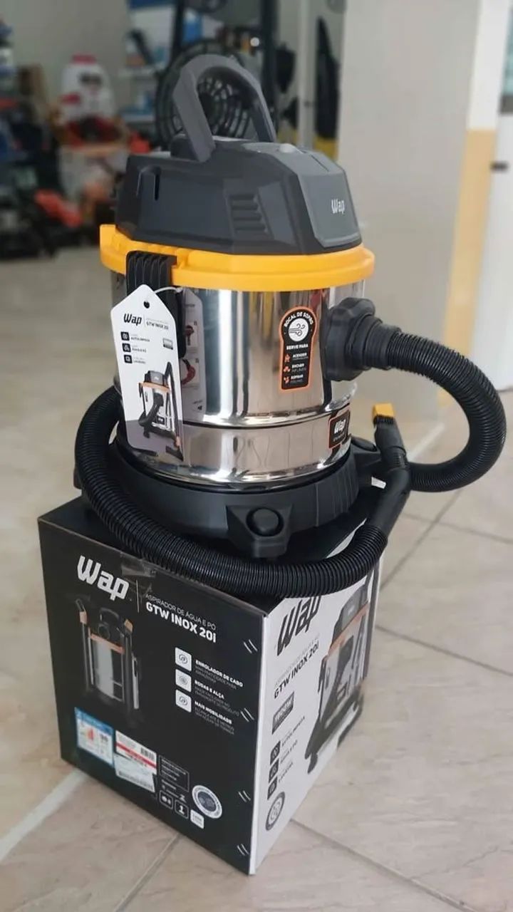 Aspirador de pó e água 20L Inox 1900w 220v - Wap(Novo) - Foto 2