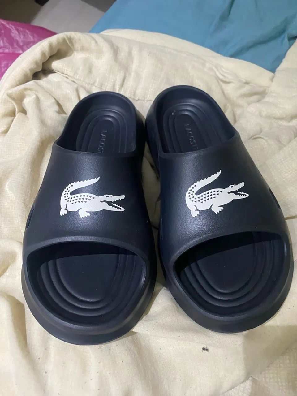 Chinelo slide Meduz Lacoste 