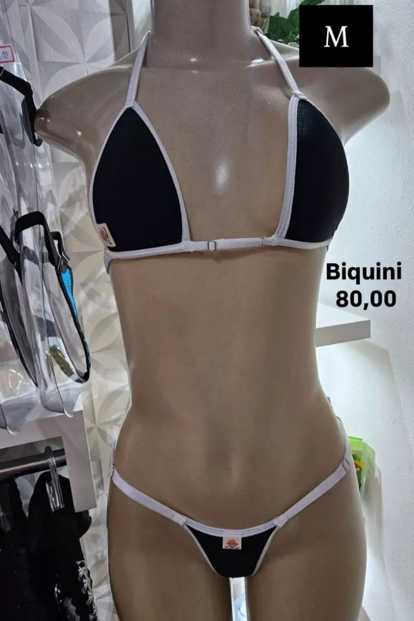 Biquíni  de tecido,similar a fita - Foto 5