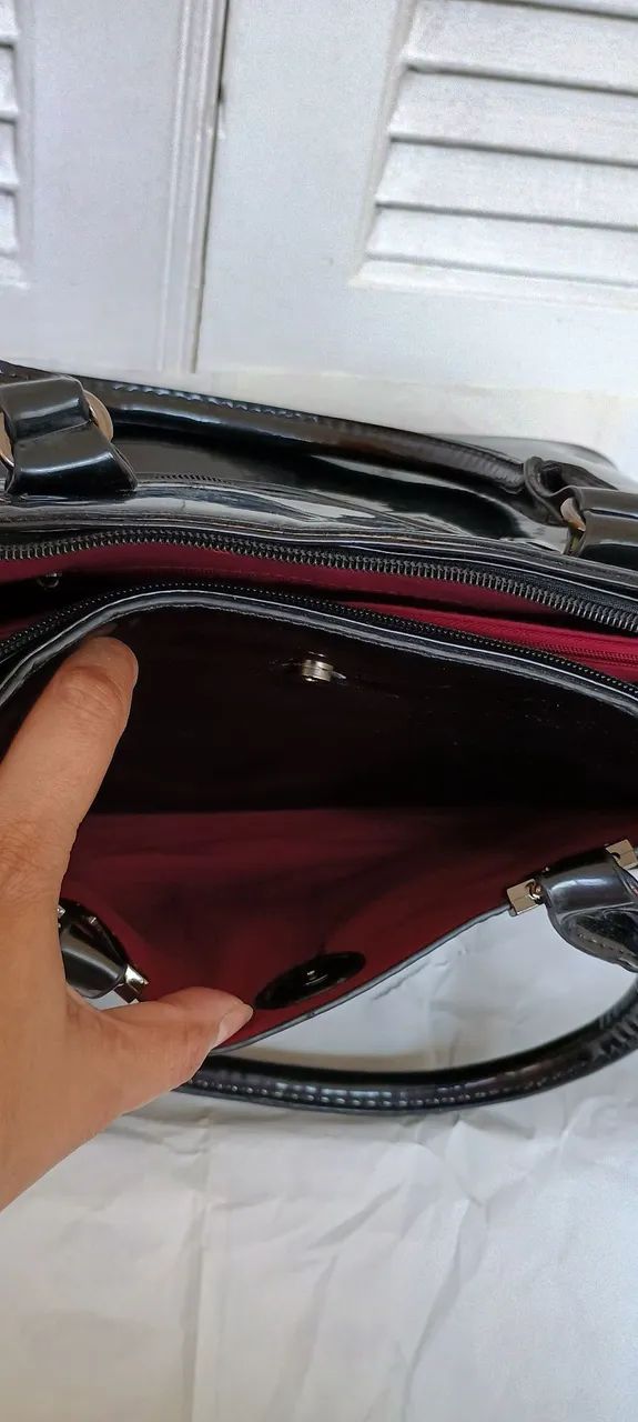 Bolsa Preta Verniz  - Foto 5