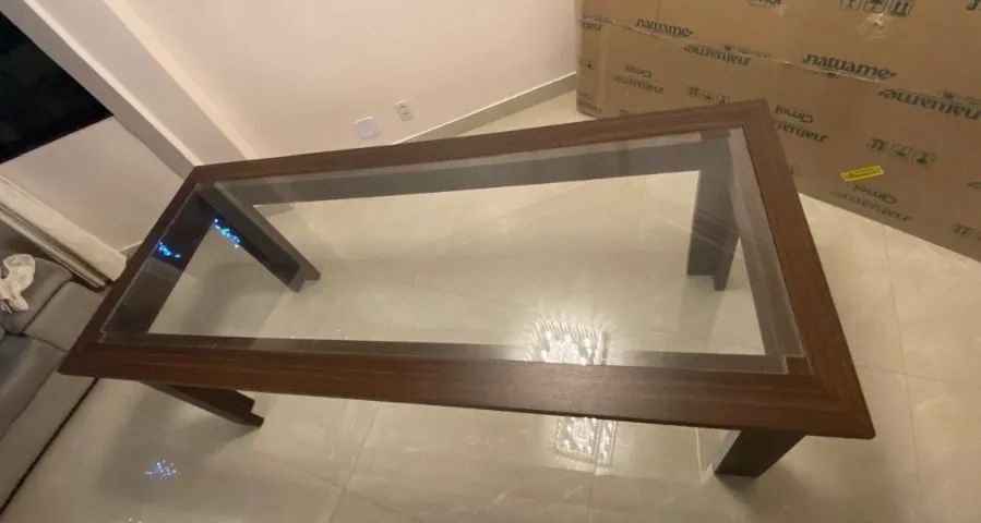Mesa retangular de 6 lugares com tampo de vidro64962149485570123