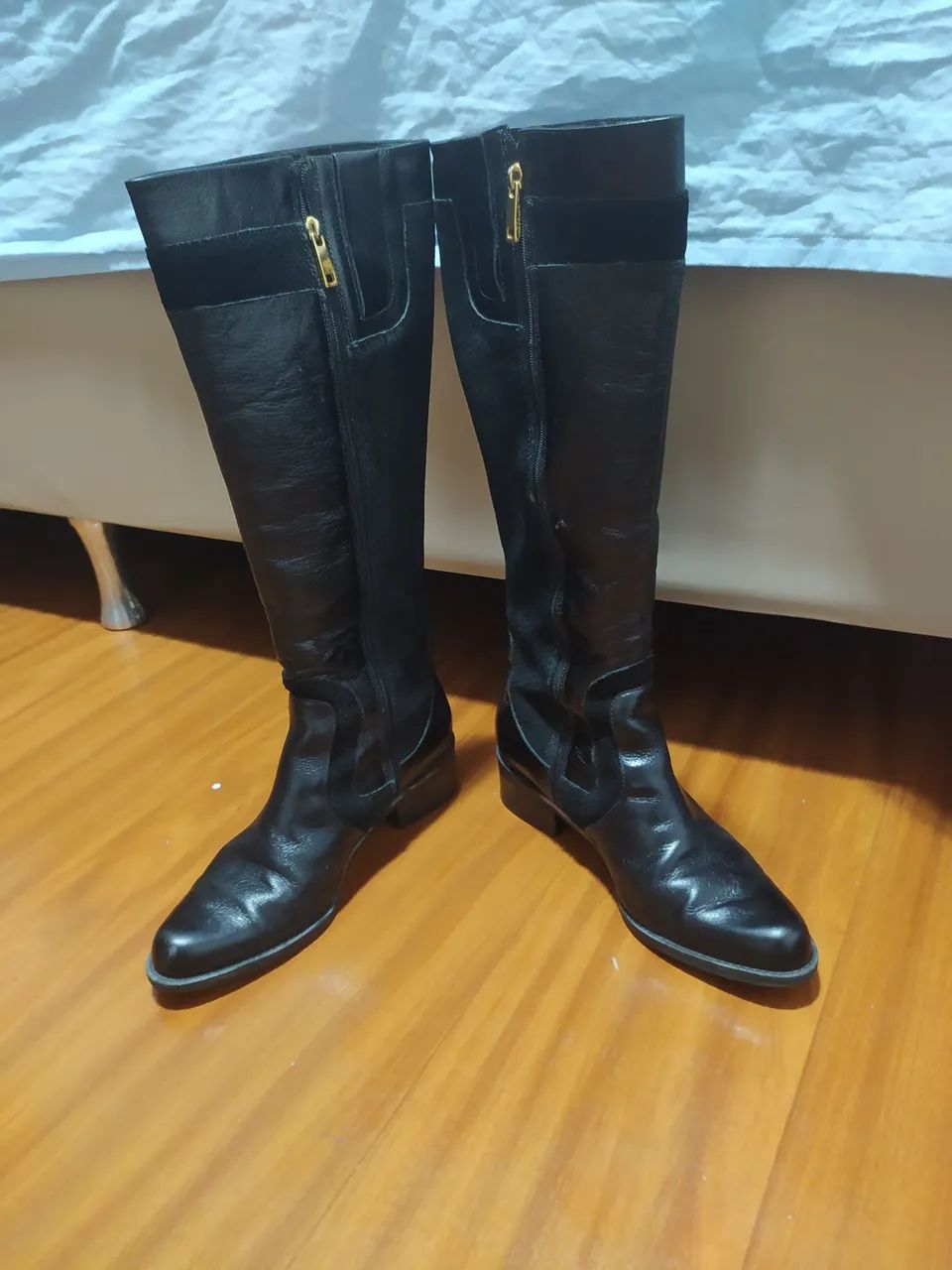 Bota de couro Luz da Lua