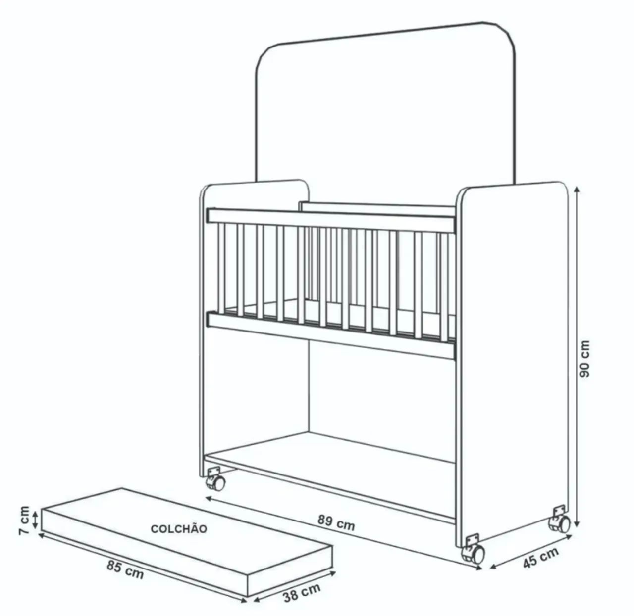 Mini berço  - Foto 2