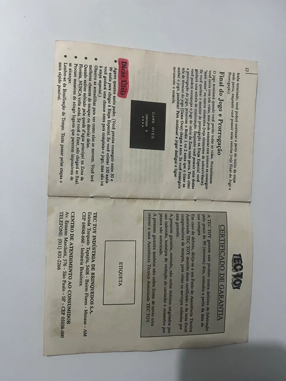 Manual Sonic - Master System Super Compact - Foto 3