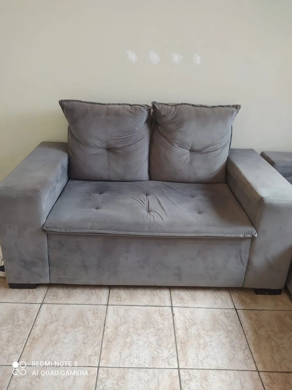 Sofá de 2 e 3 lugares de Suede R$1.200,00 - Foto 2