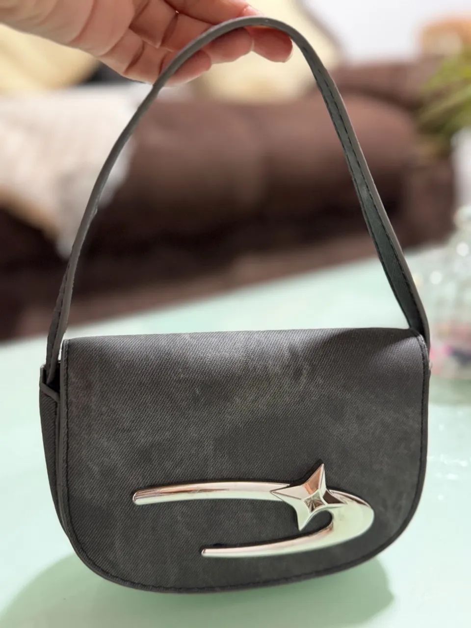 Mini bolsa meia lua 