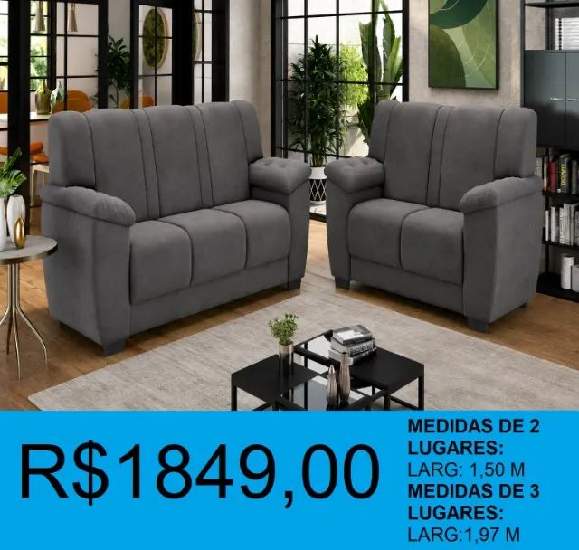 Estofado 2 e 3 lugares a pronta entrega