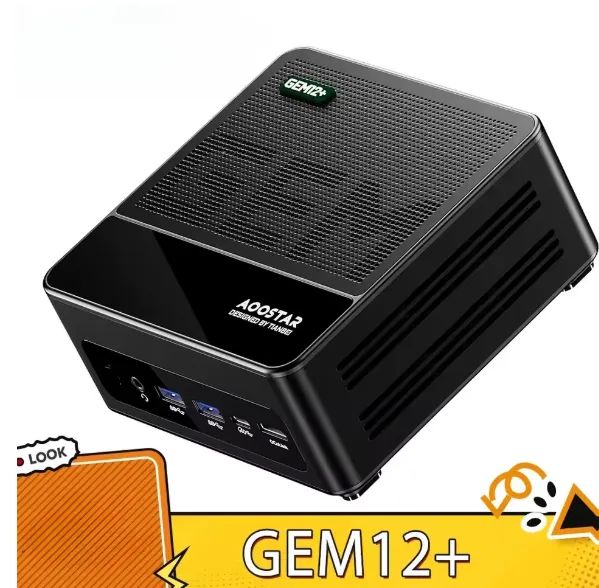 AOOSTAR Mini PC GEM12 MAX Ryzen 7 8745HS (8C/16T 5,1GHz) 40GB RAM