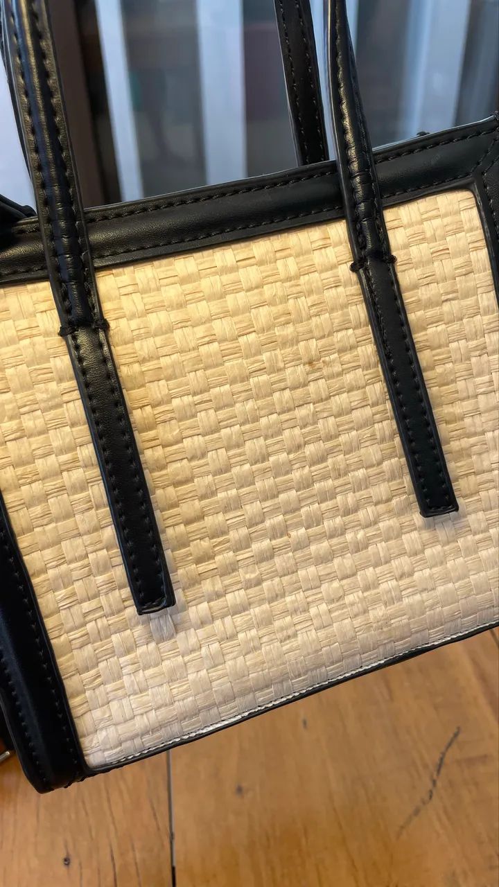 bolsa de palha zara - Foto 3