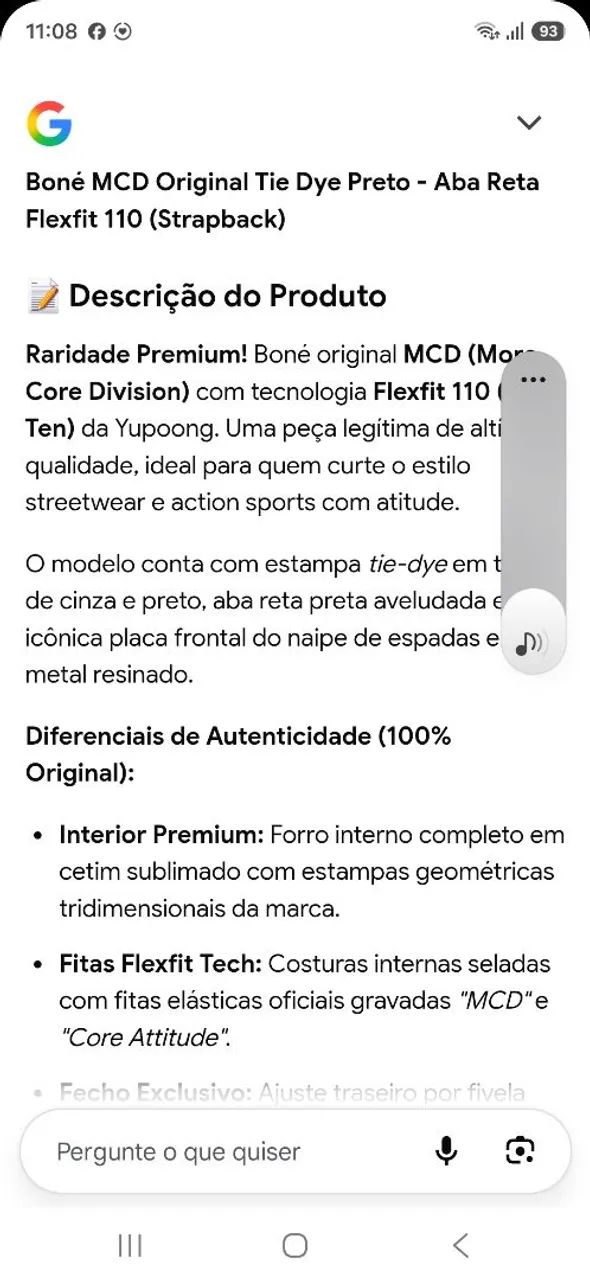 RARIDADE PREMIUM BONÉ ORIGINAL MCD ABA RETA FLEXFIT 110 STRAPBACK - Foto 5
